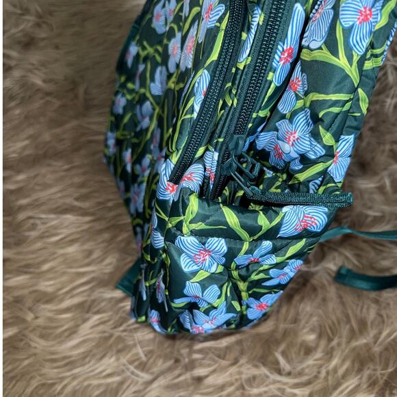 New Vera Bradley Essential Large Backpack Charlotte Stems Ultralight main image 9